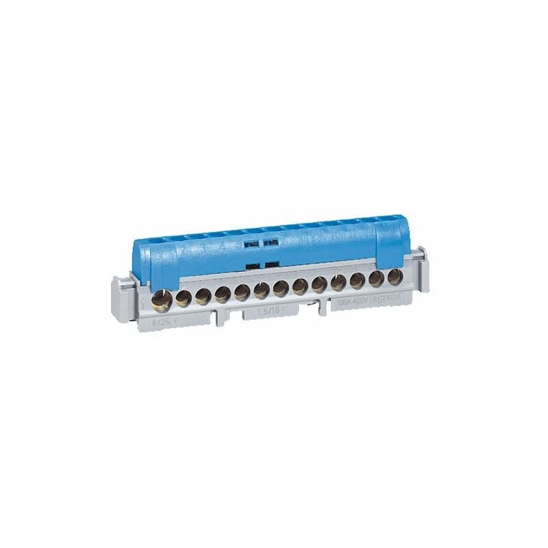 Legrand - bornier de répartition isolé ip 2X 1 connexion 6 a 25MM² longueur 113MM 26742