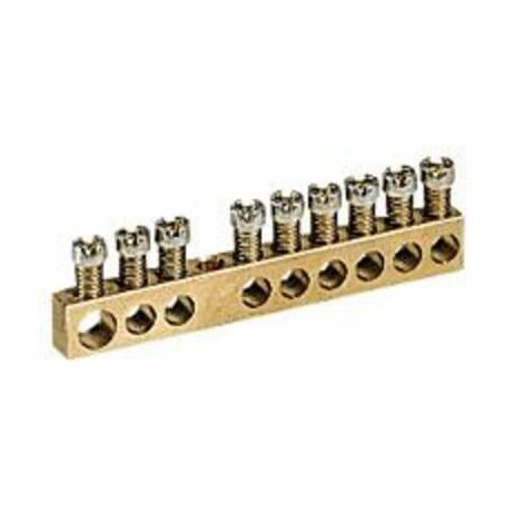 Bornier de répartition nu à visser - 1 connexion 6mm² à 25mm² - longueur 157mm - 004806 - LEGRAND