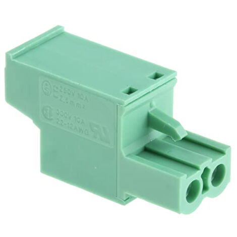 Bornier enfichable Phoenix Contact 2 contacts 1 rangée(s) pas de 5.08mm série FRONT-MSTB 2.5/ 2-ST-5.08 ( Prix pour 1 )