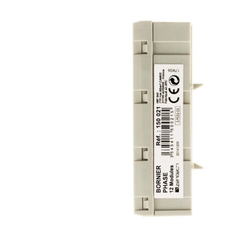 Bornier phase 12 modules gris