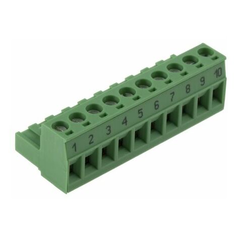 Bornier pour CI Phoenix Contact 10 contacts pas de 5.08mm série MSTB 2.5/10-ST-5.08 BD:1-10 ( Prix pour 1 )
