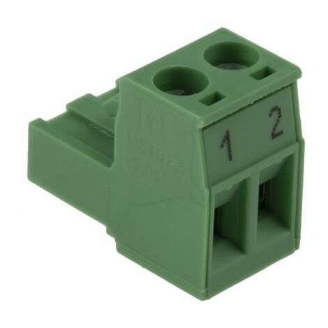 Bornier pour CI Phoenix Contact 2 contacts pas de 5.08mm série MSTB 2.5/2-5.08 ( Prix pour 1 )