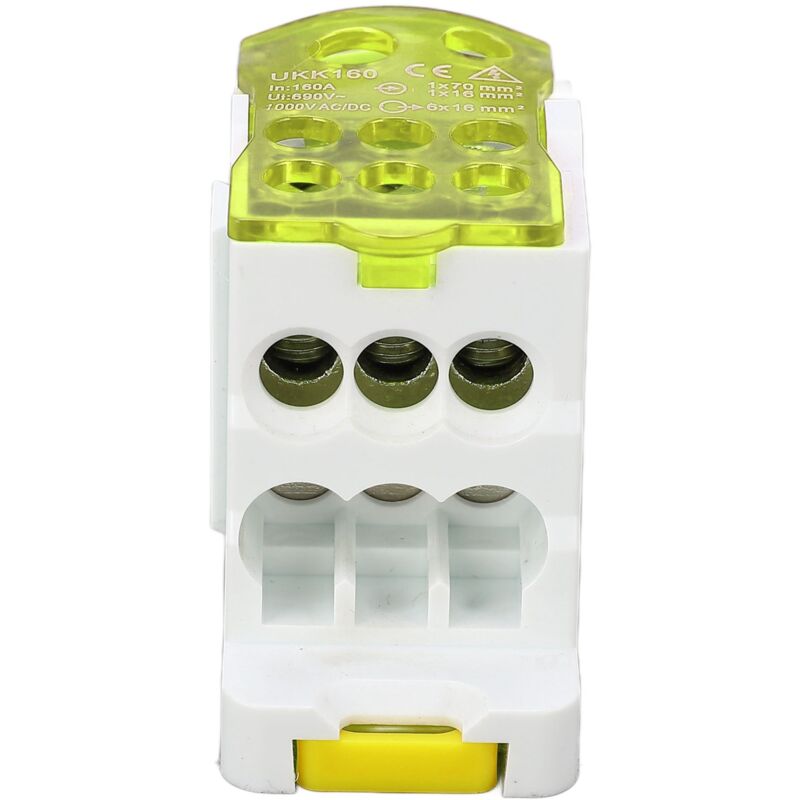 Zolginah - Bornier Rail Din 690v 160a Couvercle Transparent Pa66 Boîte De Jonction Électrique Pour Rail Din Application Dans Les Armoires De