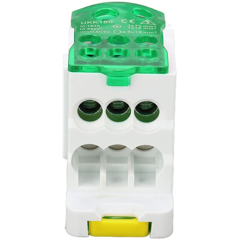 Zolginah - Bornier Rail Din 690v 160a Couvercle Transparent Pa66 Boîte De Jonction Électrique Pour Rail Din Application Dans Les Armoires De