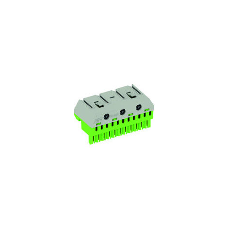 Bornier terre Mistral-11X4mm²+3X25mm²-Rapide et à vis 1SPE007715F9714 ABB 799210