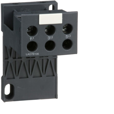 bornier tesys - pour relais lrd - pour profilé 35mm - tesys lad7 - schneider electric lad7b106