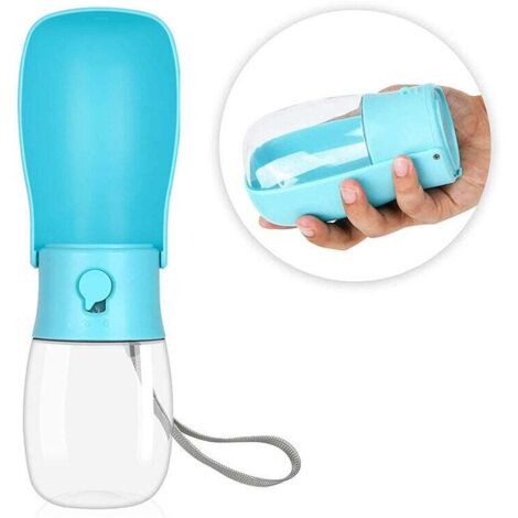 Borracce per cani da 280 ml, borraccia pieghevole da viaggio per cani, borraccia portatile per cani, gatti, animali domestici, passeggiate all'aperto, viaggi, bere
