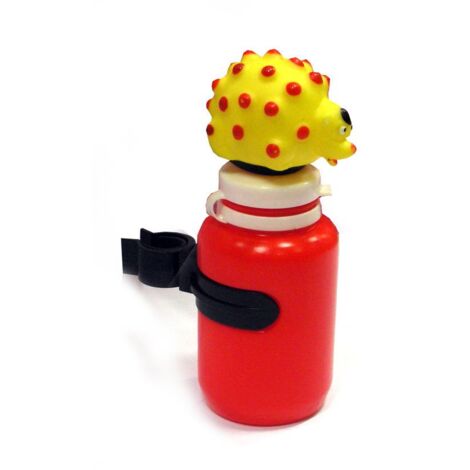 Borraccia bimbo 300cc copritappo sonoro pupazzo porcospino