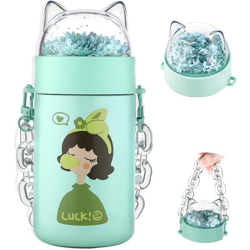 FVO - Borraccia con catena per donne, graziosa