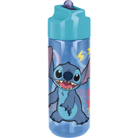Borraccia Originale Disney Stitch 540 ml in Ecozen per bambini con tappo svitabile antigoccia e beccuccio ribaltabile anti schizzi