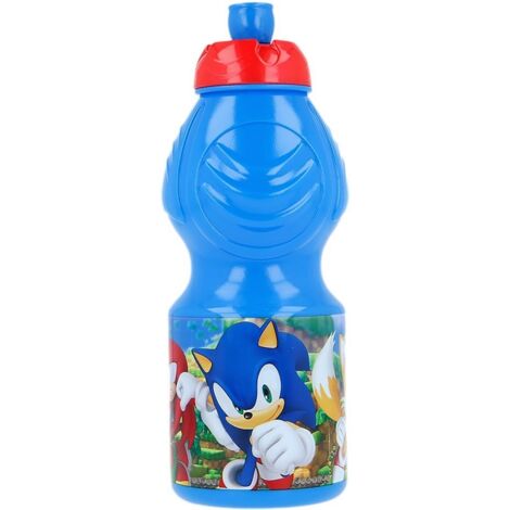 Borraccia Originale Sega Sonic in plastica per bambini da 400 ML.