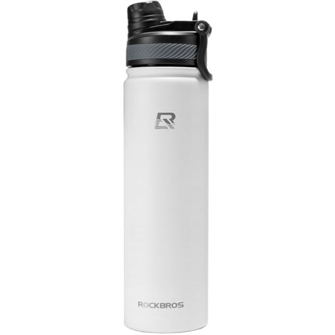Borraccia termica per bicicletta per bevande 620 ml - bianca