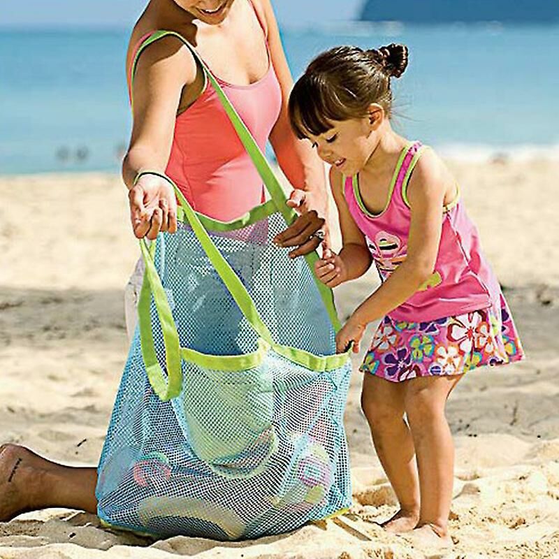 Borsa a tracolla pieghevole in rete da spiaggia