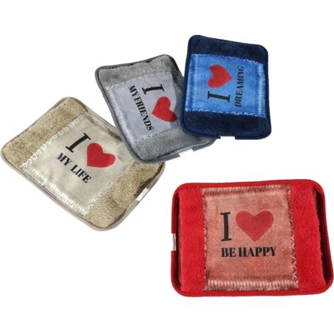 Borsa acqua calda elettrica con tasca Love 750886