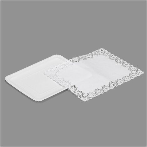Borsa con 2 Vassoi Rettangolari con Panno 22x28cm