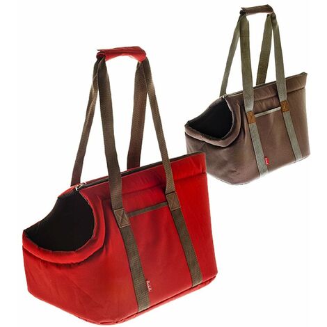 Borsa con tracolla modello Go-Go per cani e gatti - Rosso