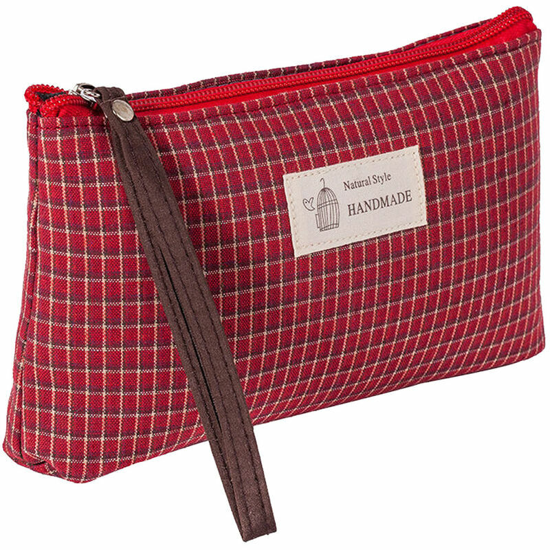 Borsa cosmetica in tela, custodia da viaggio