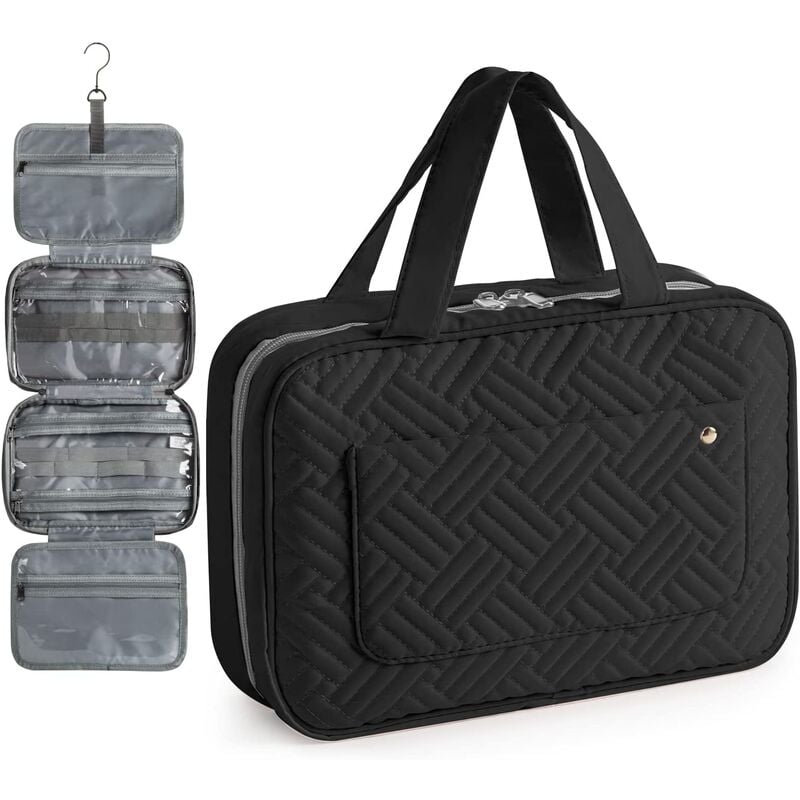 Borsa cosmetica portatile pieghevole da toilette