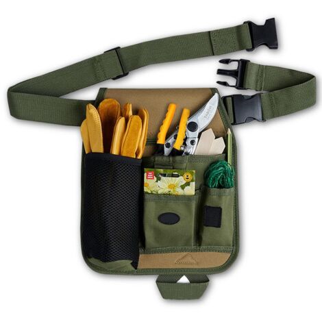 Borsa da cintura unisex pratica per giardinaggio e fioristi, per carpentieri, giardinieri, costruttori e falegnami