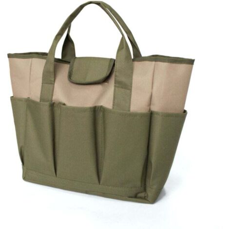 Borsa da giardinaggio compatta, borsa da giardinaggio multifunzionale con tasche, borsa porta attrezzi da giardino e organizer per la casa