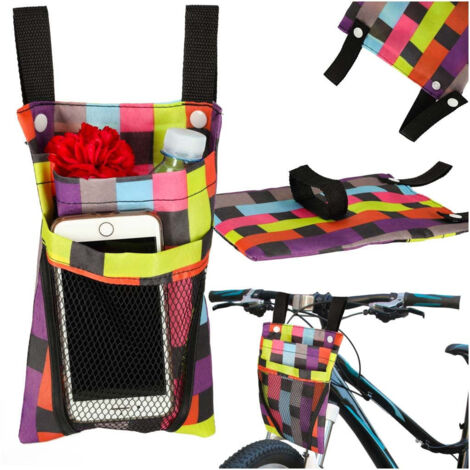 Borsa da manubrio per bici con motivo zebrato
