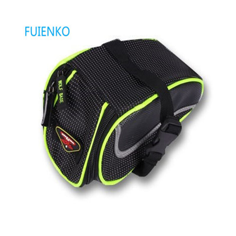 Borsa da sella per bici Colore di nero e verde