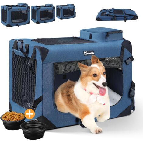 Rampa Per Cani KESSER Pieghevole - Portata 90kg, Per Auto, Letto O Scale, Antiscivolo, Nero