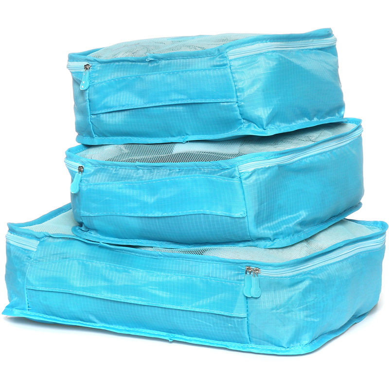 Image of Borsa da viaggio 6 in 1 - Borsa per indumenti - Blue Clothes Organizer lavente
