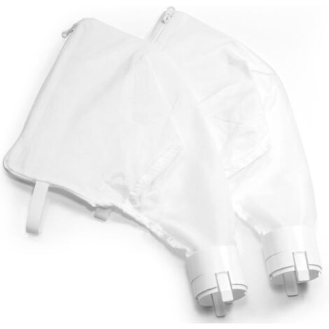 Borsa di ricambio con cerniera compatibile Premium per Polaris 360 e 380 (2 pezzi), parti per aspirapolvere/filtro per piscina resistenti, sacchetto per foglie facile da installare, alloggiamento senz
