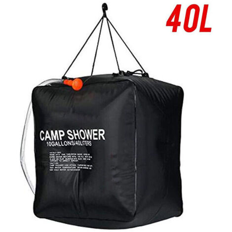 Borsa doccia solare 40 litri campeggio, temperatura 45°C escursionismo, arrampicata