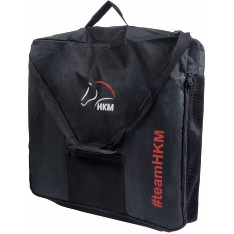 HKM SPORT EQUIPMENT Borsa equitazione porta sottosella modello Team con tracolla staccabile