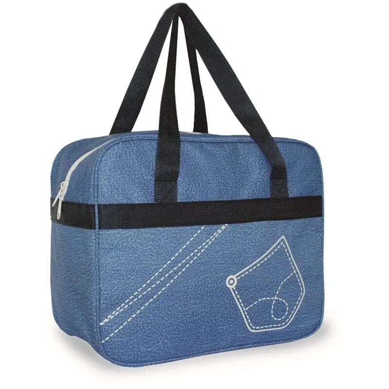 Image of Borsa Frigo Termica Portatile in Poliestere Bauletto da 8 Lt Linea Jeans Mare