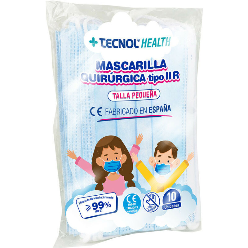 Borsa per maschera chirurgica blu da 10 unità per