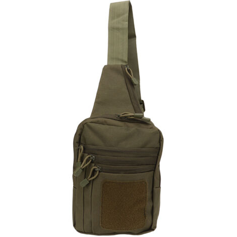 Borsa militare unisex, impermeabile e multifunzionale, realizzata in nylon Oxford, per il ciclismo, verde oliva