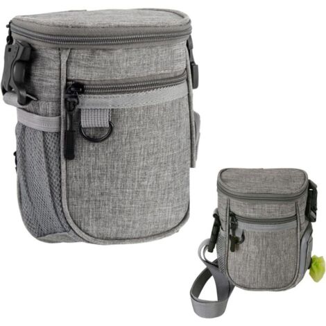 Borsa per addestramento cani KZQ, borsa per dolcetti, borsa per cibo per cani, con cintura/tracolla regolabile, per addestramento, passeggiate, escursioni e viaggi.