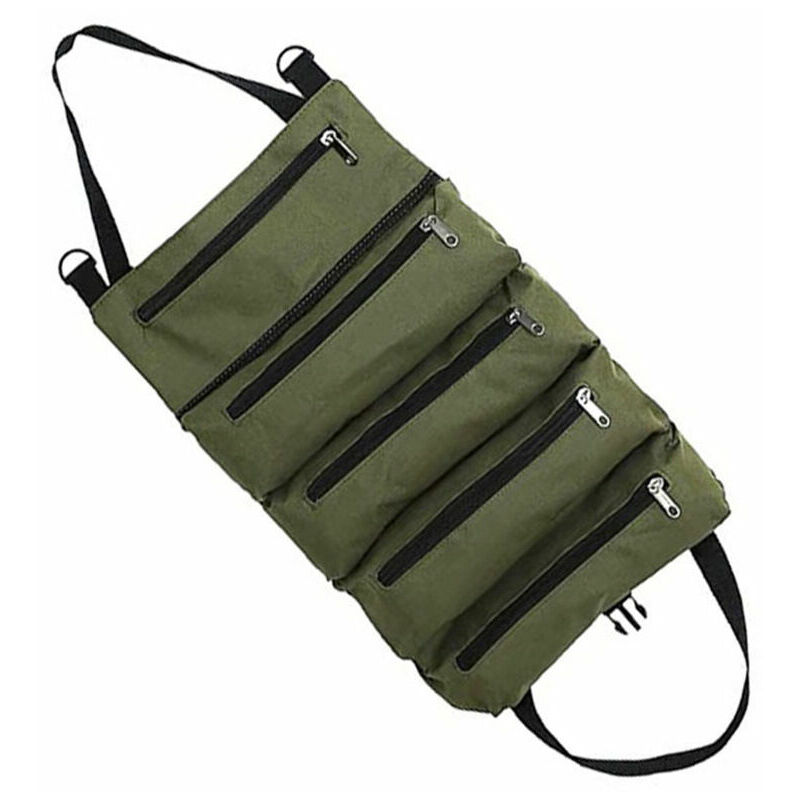 Borsa per attrezzi in tela con 5 tasche con