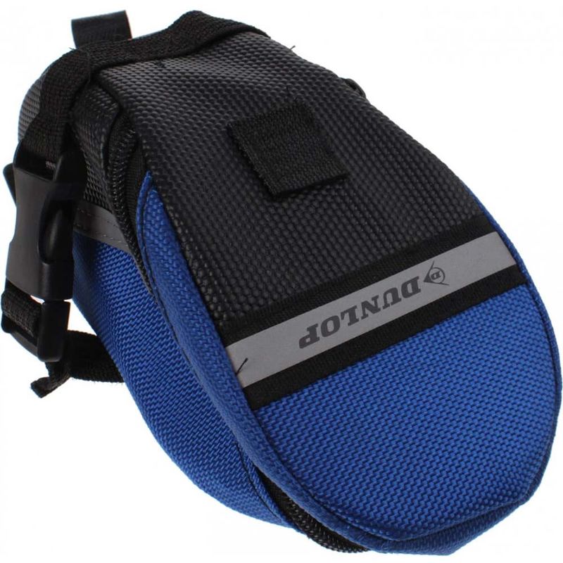 Image of Borsa Per Bicicletta sottosella Sedile con Zip e Strisce Catarifrangenti Dunlop