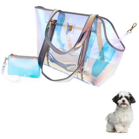 Borsa per cani rainbow con pochette e guinzaglio integrato max 10 kg  fuss-dog