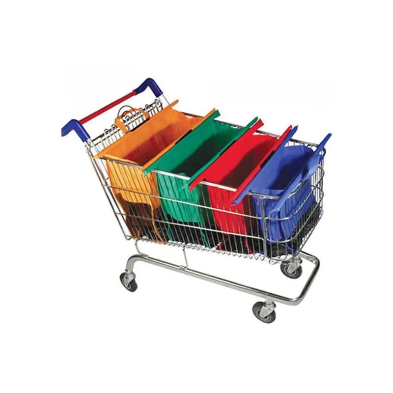Borsa per carrello della spesa pieghevole da 4