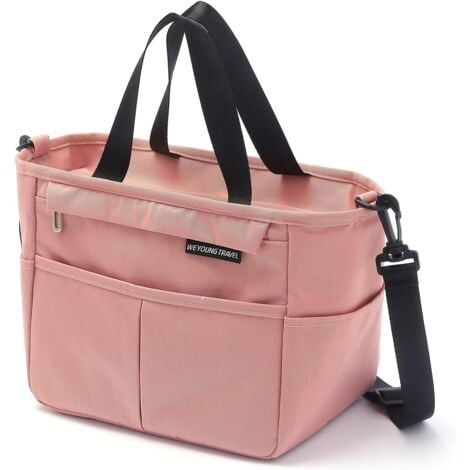 Borsa per il pranzo, Borsa per il pranzo isolata, Mini borsa per il pranzo isolata e a prova di perdite, Borsa per il pranzo isolata portatile, Borsa per il pranzo per picnic/scuola/ufficio, Rosa