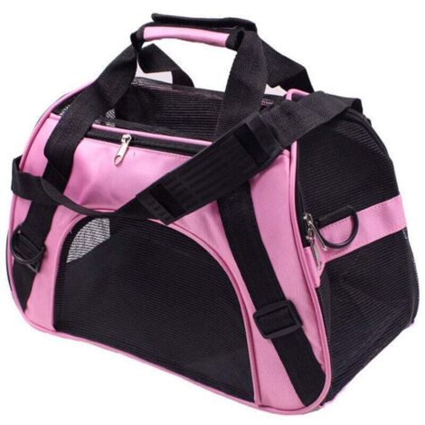 Borsa per il trasporto di cani e gatti in auto, 52 x 27 x 32 cm (rosa)
