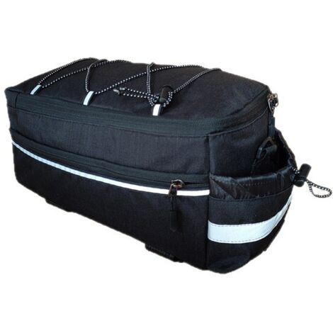 Borsa per portabici (1 pezzo), Borsa per bici, Borsa per portabagagli, Borsa termica per bici, Borsa per portabici (nera)