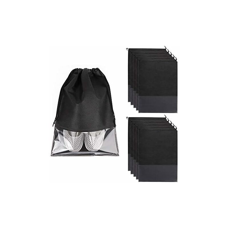 Borsa per scarpe da viaggio 10 pezzi con finestra