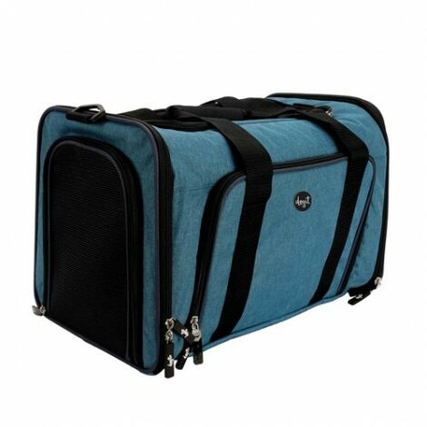 Borsa per tratto blu espandibile - Dogit Explorer
