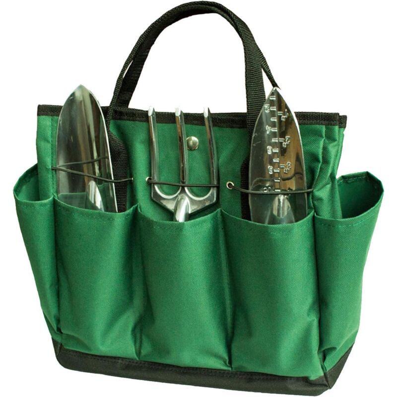 Image of Borsa porta attrezzi da giardinaggio, borsa da giardinaggio, borsa porta attrezzi da giardinaggio multitasche, borsa organizer compatta per utensili