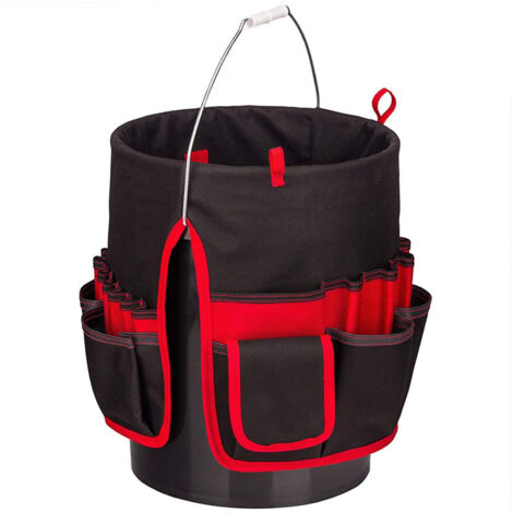 Borsa porta attrezzi da giardino, borsa a secchio in tessuto Oxford, borsa per attrezzatura da pesca, borsa porta attrezzi a secchio