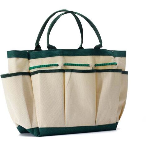 Borsa porta attrezzi da giardino con 9 tasche, borsa porta attrezzi da giardino per interni ed esterni, custodia da giardinaggio resistente, organizer