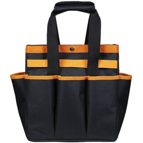 Borsa porta attrezzi da giardino in tessuto Oxford, nera