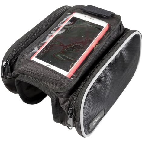 Borsa porta smartphone con tasche laterali universale bici