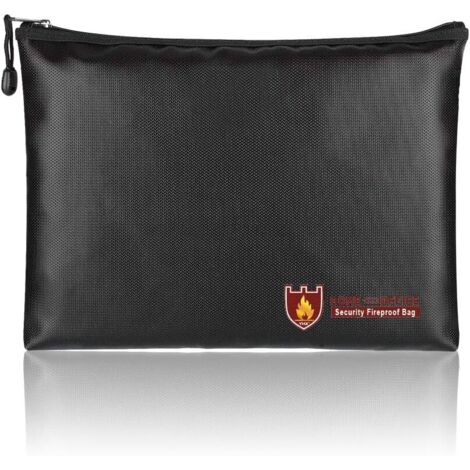 Borsa portadocumenti ignifuga e impermeabile, sicurezza antincendio, 24,1 x 34,3 cm
